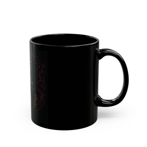 Witchy Affirmation Mug – “I Sip with Intention, I Move with Magic” Black Coffee Cup