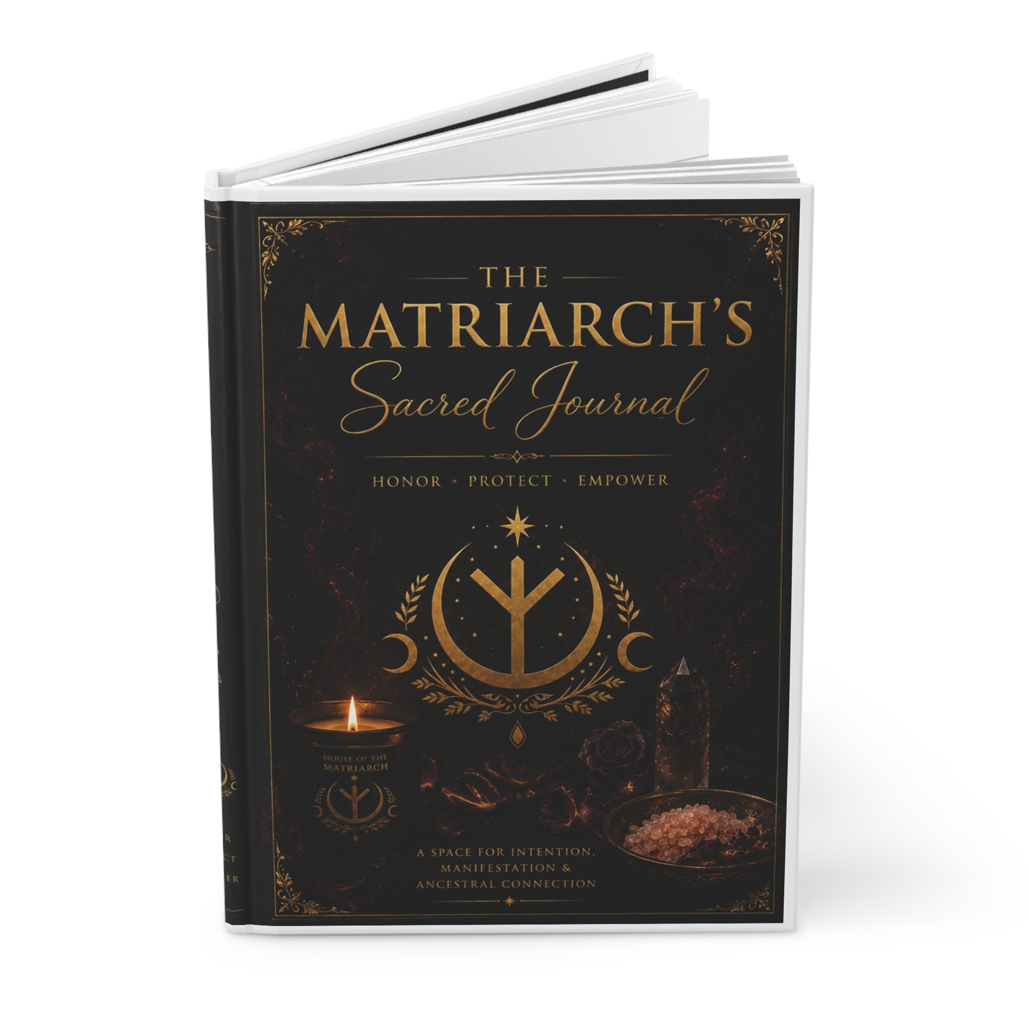 Matriarch's Sacred Journal — Hardcover Guided Journal for Ancestral Wisdom & Rituals