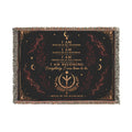 Woven Blanket — Mystical Crescent Tree Tapestry Throw